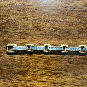 Swarovski Crystal Gold Bracelet